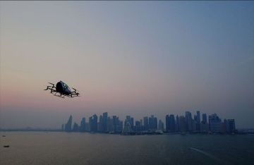 طائرة مسيرة لنقل الركاب في أول رحلة تجريبية في الشرق الأوسط