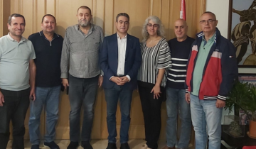 صحناوي اجتمع مع وفد موظفي أوجيرو لمناقشة تعديل المادة 49 من قانون الاتصالات وحماية حقوق الموظفين صحناوي اجتمع مع وفد موظفي أوجيرو لمناقشة تعديل المادة 49 من قانون الاتصالات وحماية حقوق الموظفين