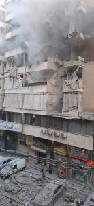 بالفيديو: غارة معادية تستهدف الضاحية الجنوبية لبيروت