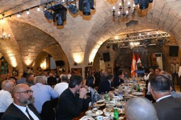 صور عشاء مخاتير قضاء جبيل بحضور رئيس التيار جبران باسيل في بترونيات ( بعدسة الزميل جورج فغالي )