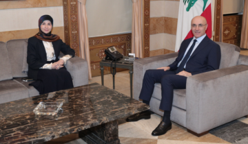 وزير الداخلية عرض مع بيلينغ ملف النازحين السوريين وبحث في ملفات إنمائية مع عز الدين وزير الداخلية عرض مع بيلينغ ملف النازحين السوريين وبحث في ملفات إنمائية مع عز الدين