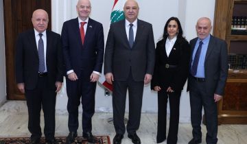 إنفانتينو فخور بالجنسية اللبنانية ويثني على التعاون مع الاتحاد برئاسة حيدر...