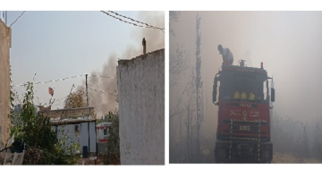 النشرة: الدفاع المدني عمل على إخماد حريق كبير في الزرارية وناشد السكان بتوخي الحذر