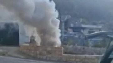 بالفيديو: قنبلة دخانية على بلدة حدودية بالفيديو: قنبلة دخانية على بلدة حدودية