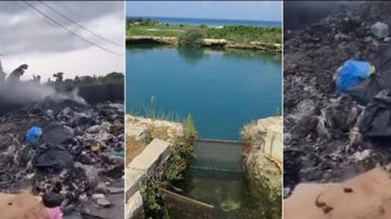 فضيحة كبرى: كميات هائلة من النفايات المحروقة فوق الينابيع التي يشرب منها اهالي صور ومنطقتها