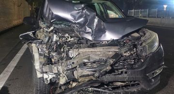 بالفيديو 6 جرحى بحادث بين سيارة وآلية للجيش في جبيل