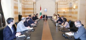 سلام يستقبل وفد الخزانة الأميركية في السراي الحكومي