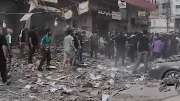 فيديو للحظات الأولى بعد غارة الضاحية: دمار هائل