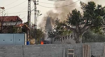 بالفيديو مسيرة تستهدف سيارة رابيد في القنطرة