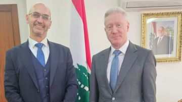 رجي بحث والسفير البلغاري في زيارة عون رجي بحث والسفير البلغاري في زيارة عون