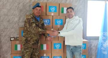 100 حصة غذائية من الكتيبة الإيطالية في اليونيفيل لبلدية الماري والمجيدية 100 حصة غذائية من الكتيبة الإيطالية في اليونيفيل لبلدية الماري والمجيدية