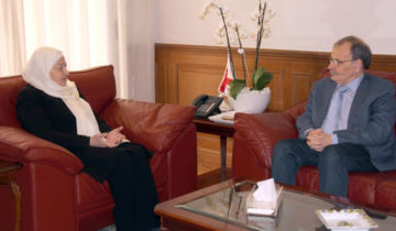 بهية الحريري عرضت مع البزري الأوضاع الداخلية والجنوبية