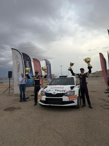 روجيه فغالي يفوز في الجولة السادسة من بطولة الأردن للراليات