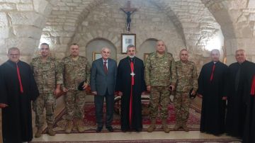 المطران سويف استقبل وزير الدفاع ووفدا من قيادة الجيش