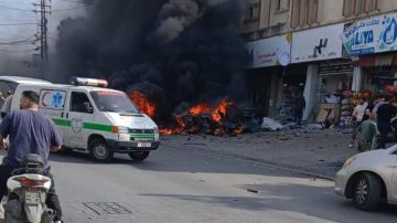 بالفيديو: غارة إسرائيلية تستهدف سيارة على طريق عام الشرقية الدوير