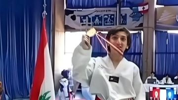 حاز الفتى افريل علوه على المركز الأول في لعبة القتال - التايكواندو في بطولة لبنان للحزام الأحمر للعام 2025