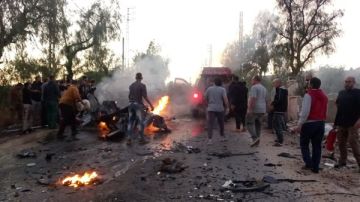 ارتقاء مواطن في استهداف سيارة في بلدة بليدا ارتقاء مواطن في استهداف سيارة في بلدة بليدا