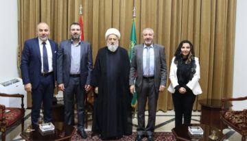 الخطيب استقبل وفدا من الوطني الحر: لمواجهة الاحتلال والتهديدات الاسرائيلية بموقف وطني جامع