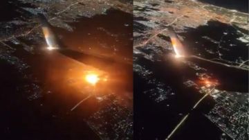 بالفيديو: الإنفجار.. من الطائرة