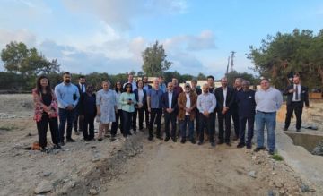 وفد كبير من البنك الدولي تفقد محطة مياه صور المدمرة وأكد الاستعداد لتقديم الدعم