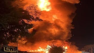 حريق كبير في الطيونة