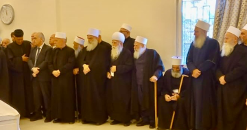 شيخ العقل اتصل برئيس الاركان معزيا بشهداء الجيش منوها بمواقف العماد هيكل الوطنية