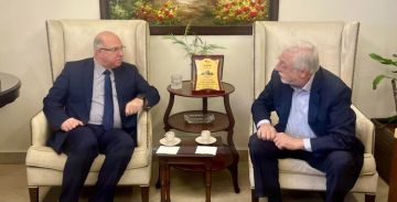 الصمد استقبل حيدر: كلنا مع السلام العادل والمشرف إنما على أساس وقف العدوان