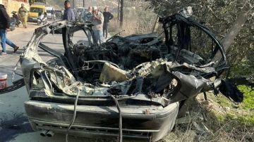 الطيران المسير أغار على سيارة على طريق القنيطرة - المعمارية - قضاء صيدا