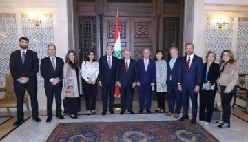 سلام استقبل غابرييل ووفد مجموعة العمل الأميركية لأجل لبنان بحضور عيسى سلام استقبل غابرييل ووفد مجموعة العمل الأميركية لأجل لبنان بحضور عيسى