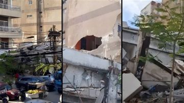 عاجل: انهيار عقار في صور اثناء عملية هدمه واضرار في الجوار