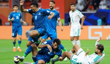 الجزائر يهزم العراق ويضرب موعدا مع الأمارات بربع نهائي كأس العرب في قطر.. الجزائر يهزم العراق ويضرب موعدا مع الأمارات بربع نهائي كأس العرب في قطر..