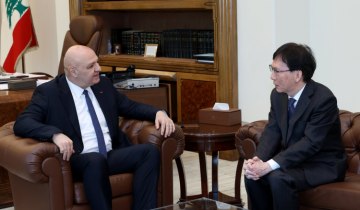 الرئيس عون استقبل السفير الياباني في زيارة وداعية الرئيس عون استقبل السفير الياباني في زيارة وداعية