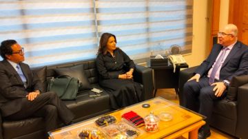 حيدر بحث مع السيد في سبل التعاون ودعم سوق العمل