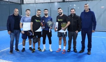 جبيل تتفوق على بشري ببطولة الـ بادل  التي نظمها مكتب الرياضة في  القوات ..