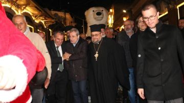 أبو فاعور رعى افتتاح القرية الميلادية الأولى في راشيا