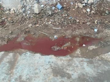 مصلحة الليطاني: مفرزة استقصاء البقاع داهمت عدد من المسالخ في بدنايل بعد تسرب لمياه صرف صحي ملوثة باللون الأحمر مصلحة الليطاني: مفرزة استقصاء البقاع داهمت عدد من المسالخ في بدنايل بعد تسرب لمياه صرف صحي ملوثة باللون الأحمر