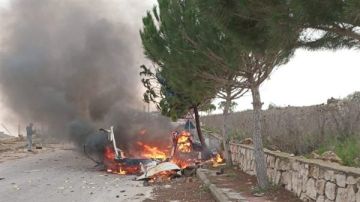 عاجل غارة من مسيرة تستهدف سيارة في بلدة مركبا جنوبي لبنان