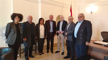 وفد الجبهة الديمقراطية يبحث مع رئيس لجنة الحوار اللبناني - الفلسطيني سبل تنظيم العلاقة ودعم صمود اللاجئين