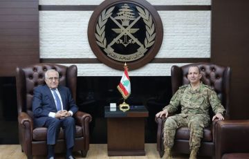 قائد الجيش عرض الأوضاع العامة مع سليمان والمر واستقبل وفدا من مرفق السلام الأوروبي