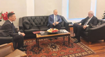 نصار بحث مع روداكوف بالتعاون الثنائي بين لبنان وروسيا على الصعيدين القضائي والقانوني