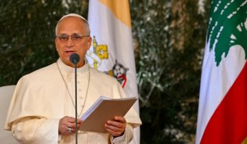 البابا لاوون قبل مغادرته لبنان لوقف الهجمات والأعمال العدائية ولا يظن أحد أن القتال المسلح يجلب أي فائدة