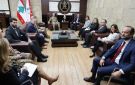 هيكل بحث مع وفد مجموعة الدعم الأميركي من أجل لبنان بالأوضاع العامة وسبل دعم الجيش