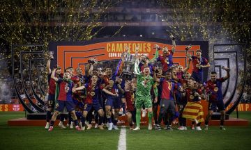 برشلونة يتفوق على الريال ويتوج بكأس ملك إسبانيا