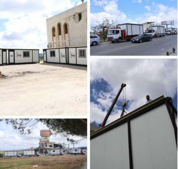 جمعية وتعاونوا تواصل تنفيذ مشروع الوجه الحسن وتجهز باحة الخدمات في طيرحرفا