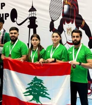 8 ميداليات للبنان في البطولة العربية لكرة السرعة