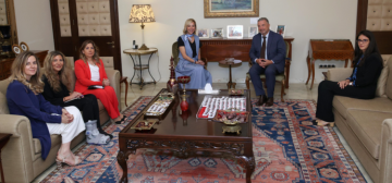 السيدة الأولى بحثت مع مدير دائرة الشرق الأوسط بالبنك الدولي بسبل تعزيز التعاون