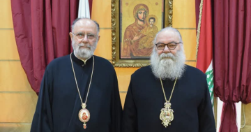 البطريرك يوحنا العاشر مستقبلا المطران إسبر: نعتز بأبرشيتنا الأنطاكية في أميركا الشمالية وبلاد الانتشار