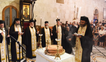 صلاة في دير سيدة البلمند البطريركي لراحة أنفس شهداء تفجير كنيسة مار الياس - دويلعة