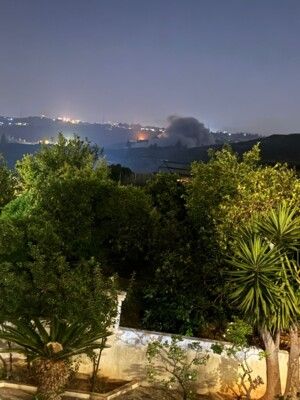 النشرة: الطيران الحربي الاسرائيلي شن سلسلة غارات مستهدفا منطقة الريحان الزغرين ومنطقة تبنا