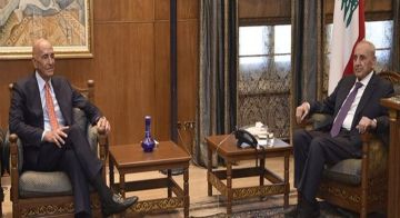 بري لبراك: الإنسحاب الإسرائيلي مدخل أساسي لينعم لبنان بالإستقرار بري لبراك: الإنسحاب الإسرائيلي مدخل أساسي لينعم لبنان بالإستقرار